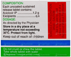 Ocuvir Sr 1.2G Tablet 3